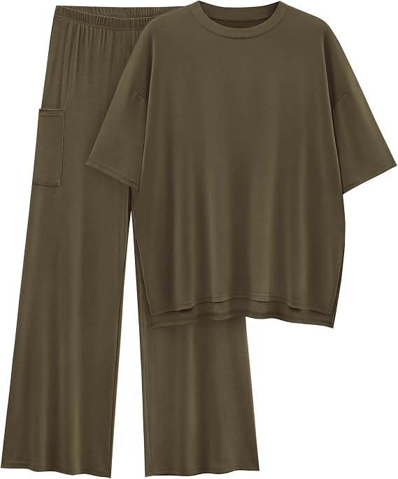 KIRUNDO 2 Piece Lounge Sets for Women Airport Travel Outfit