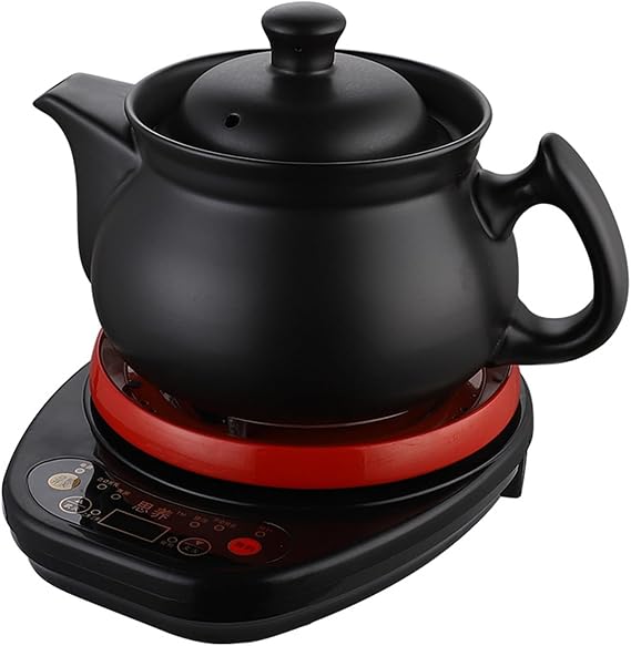 Multifunctional Household Ceramic Electric Kettle Health Pot, Ceramic Hot Pot Chinese Medicine Pot Automatic Herbal Medicine Cooker,3.5L [Energy Class A]
