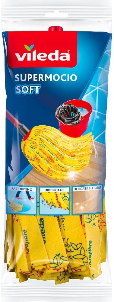 Vileda 110474 SuperMocio Soft Replacement Mop Head
