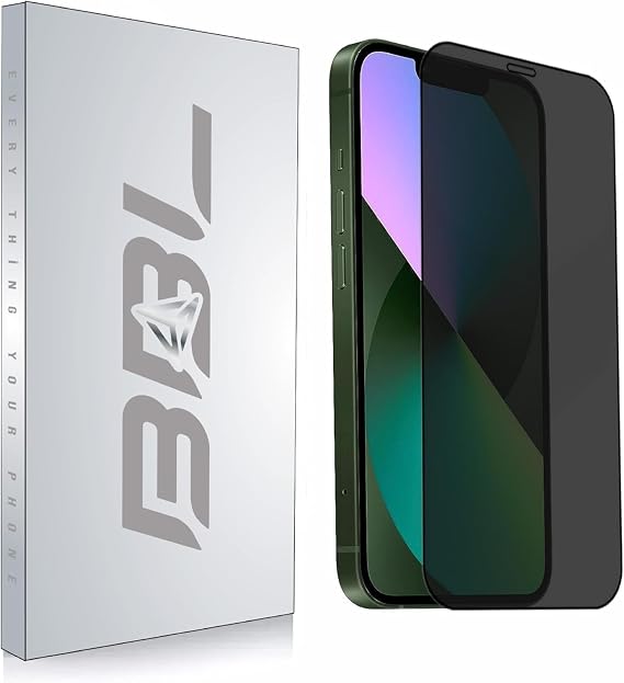 Babilden iPhone 12 Mini İle Uyumlu Hayalet Ekran Koruyucu Ultra Şeffaf Yandan Görünmeyen Gizli Full Korumalı Temperli Kırılmaz Cam Koruma