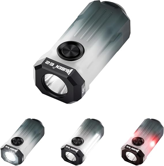 WUBEN E2 Mini EDC Flashlight Rechargeable, Small LED Keychain Flashlights