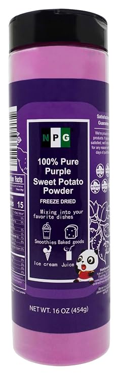 NPG Purple Sweet Potato Powder 16 oz, Purple Yam Ube