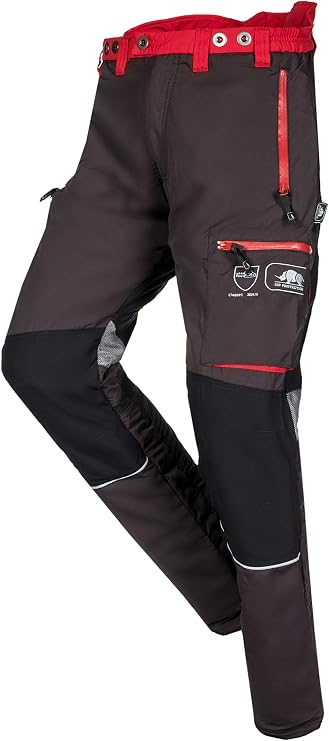 SIP Protection Innovation Chainsaw Pants (Medium) Grey/Red