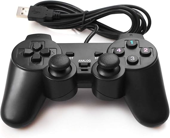 USB Wired Game Controller for Windows PC/Raspberry Pi Gamepad Remote Controller Dual Vibration Gaming Joystick Joypad for Desktop Laptop Computer(Windows 11/10/8/7) & Roblox/Steam/RetroPie/RecalBox