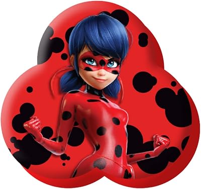 Miraculous Ladybug Miraculous Ladybug-40cm Character Cushion, 1 Count Pack of 1, Red