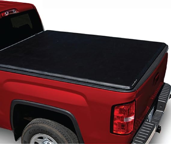 LEER ROLLITUP | Fits 2014-2018 Chevy Silverado/GMC Sierra with 68" Bed | Soft Roll Up Truck Bed Tonneau Cover | 4R120 | Low-Profile, Sturdy, Easy 15-Minute Install (Black)