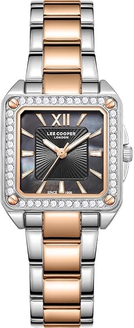 Lee Cooper LC08127.560 Women's Watch Analogue Display and Metal Strap Grey Bracelet Strap