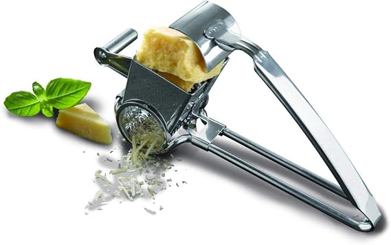Boska Holland Stainless Steel Rotary Cheese Grater, Handheld, Romano, Monaco Collection