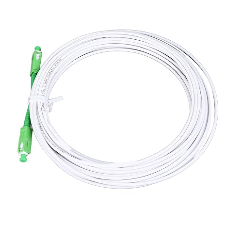 Armored Fiber Patch Cable, Single Mode SC to SC Fiber Optic Cable with Flange Connector for FTTH FTTB FTTP (#2)