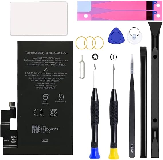 Pixel 6 Pro Battery Replacement Kit,Upgraded Battery Replacement for Google Pixel 6 Pro G63QN with Professional Repair Tool Kits
