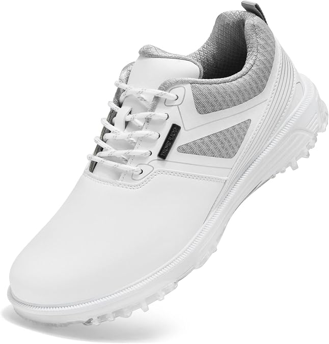 ULTIANT Men's Golf Shoes Fixed Spikeless Waterproof for Outdoor Indoor