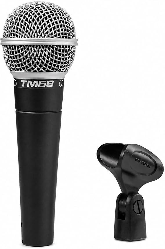 Superlux TM58 Dynamic Supercardioid Stage Vocal Microphone, XLR, No Switch