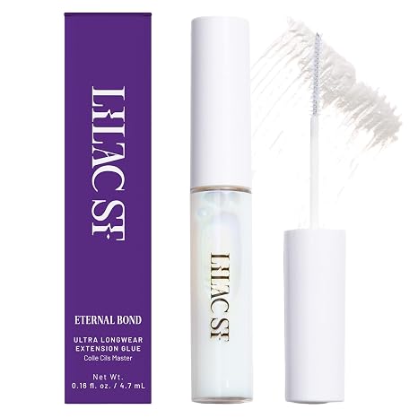 Lilac St Eternal Bond Lash Cluster Glue, Waterproof Brush Tip, Clear