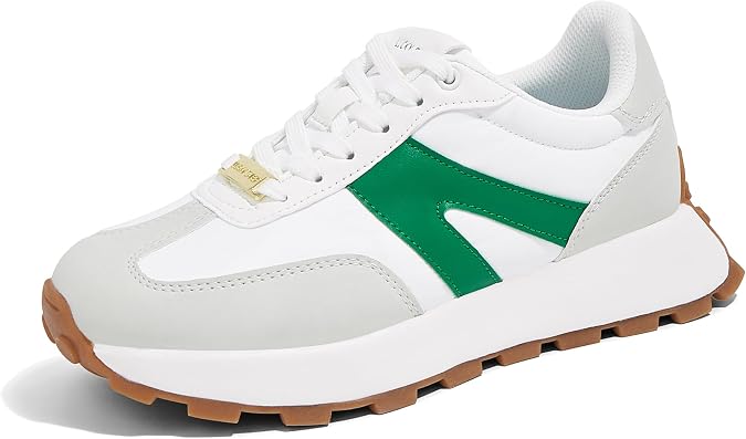 LUCKY STEP Women's Platform Retro Fashion Sneakers Tennis Shoes