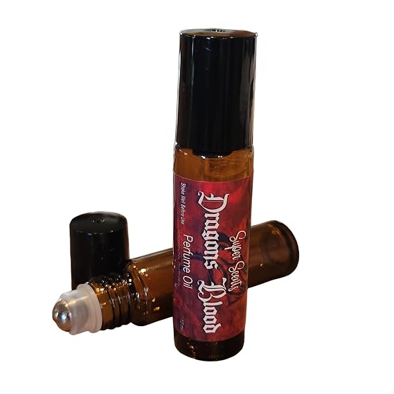 Dragons Blood Perfume Oil, Fragrance Roll On, 10ml Strong Unique Scent by Super Scents Halloween