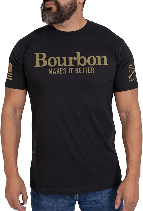 Grunt Style Bourbon Makes It Better Men's Graphic Tee