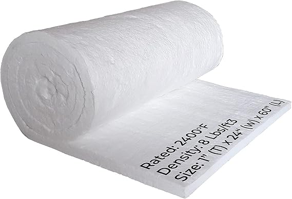 SIMOND STORE Ceramic Fiber Blanket, 1 x 24 x 60 Ceramic Fiber Insulation