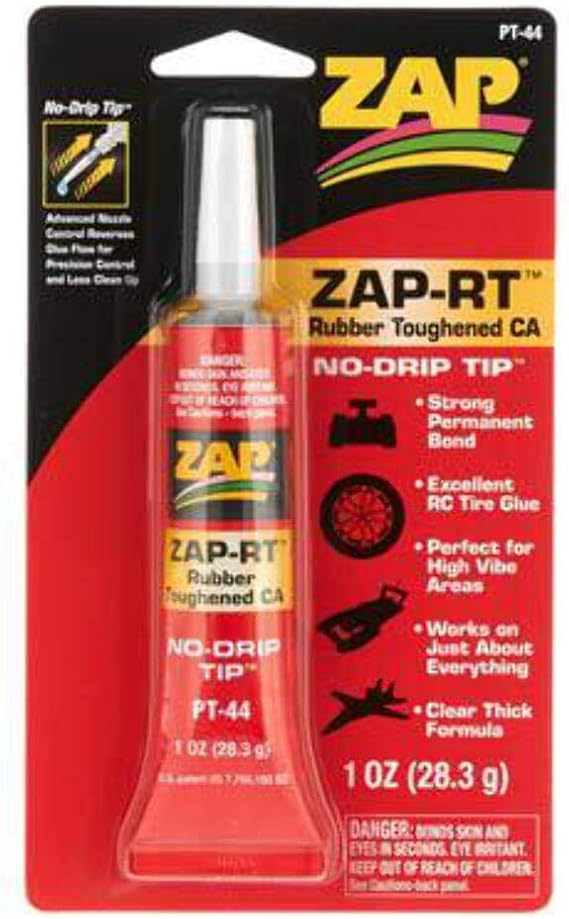 Pacer Technology (Zap) Pacer Technology (Zap) ZAP RT Rubber Tough Adhesives, 1 oz