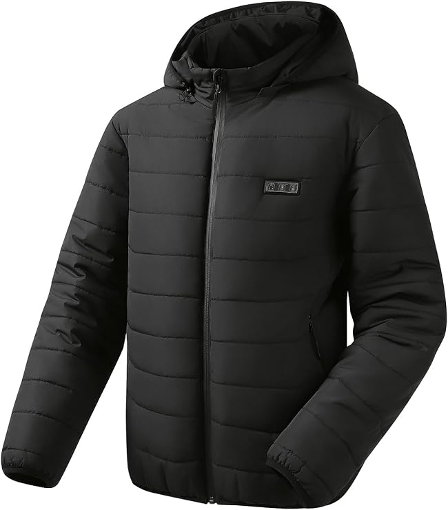 Auxo Mens Heated Jacket with 20000mAH Battery Pack Heated Coat for Men
