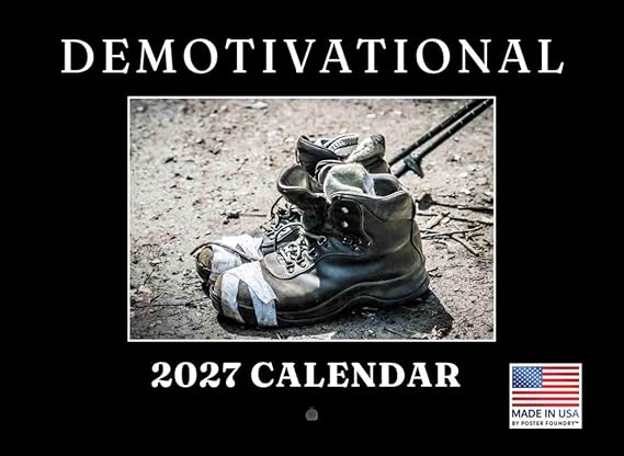 Demotivational Calendar 2027 Demotivation Monthly Wall Calender 12 Month