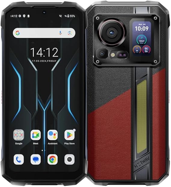 Hyper 7 Pro Waterproof Smartphone, Android 14 + 5G, 200MP, 36GB + 256GB, 6.6 ''FHD, 10800mAh, 33W, Waterproof Cellphones(red