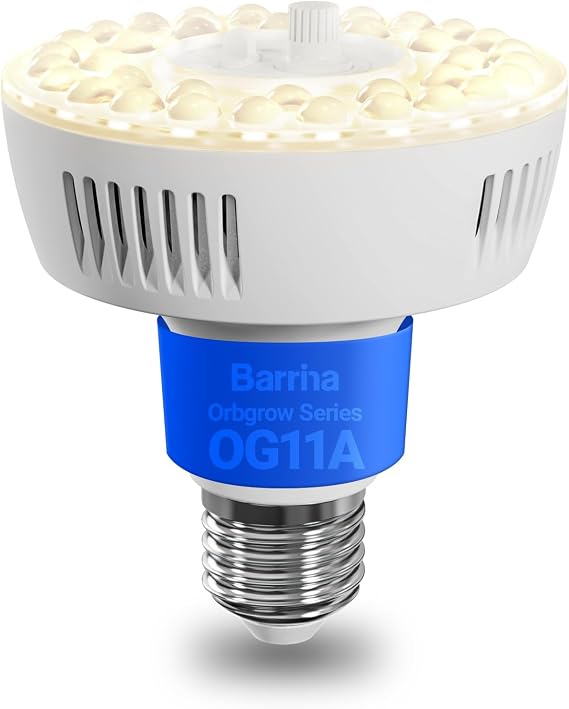 Barrina Orbgrow OG11A Grow Light Bulb, Full Spectrum 4000K, 11W E27, 1 Pack [Energy Class A]