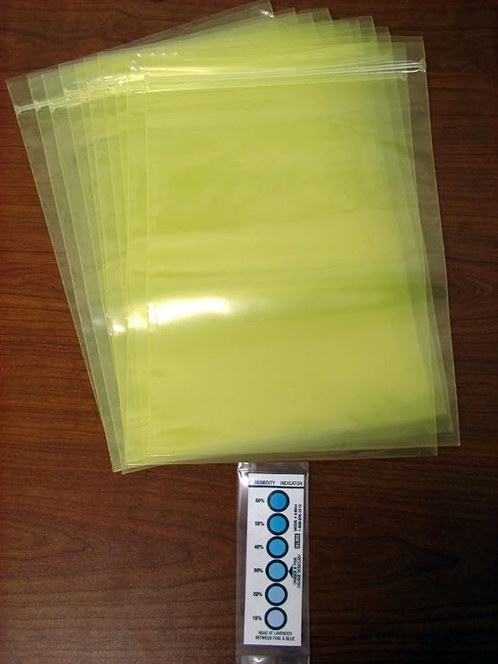 Zerust 9 x 12 Rust Prevention Multipurpose Poly Bag with Zip Closure with Corrosion Prevention and Protection - 10 Pack