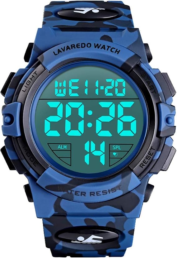 Men's Digital Sports Multifunction LED Display Outdoor Wristwatch