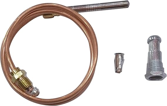 Zero 36" Universal Replacement Thermocouple for Gas Furnaces,Boilers and Water Heater,Compatible with Honeywell,Mars,Johnson,Robertshaw,Penn,Johnstone, Johnson Controls Thermocouple