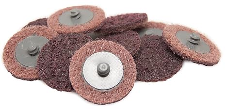 Benchmark Abrasives 2 Inch Sanding Discs Quick Change Nylon Surface Conditioning Discs, Drill & Die Grinder Sanding Disc Rust Remover for Metal Paint Stripper & Removal, Polishing - (25 Pack)(Medium)
