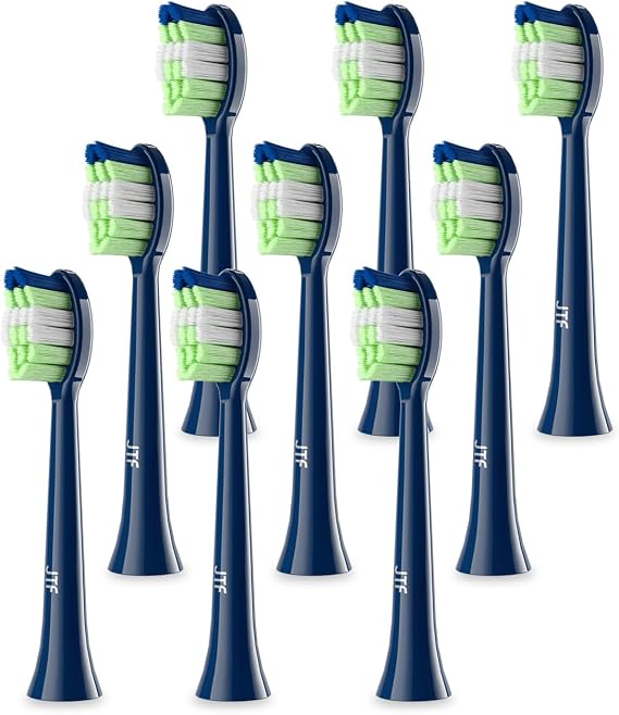 JTF Sonic Smart Toothbrush Genuine Standard Brush Heads, 9Pack, P200