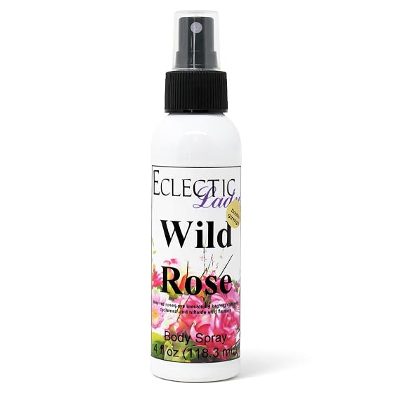 Eclectic Lady Wild Rose Body Spray, Double Strength, 4 ounces, Body Mist