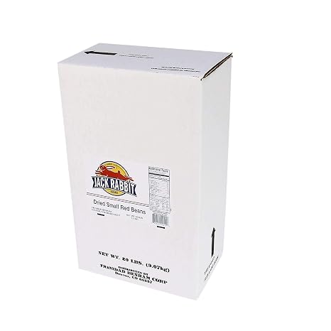 Jack Rabbit Dried Small Red Beans, 20 lbs Box
