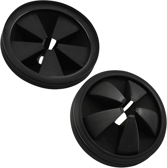 2PCS Garbage Disposal Splash Guard Collar Sink Baffle, Food Waste Disposer Parts Accessories, 3-3/8 Inch Multi-Function Drain Plugs for Garbagal Disposals by CLEESINK