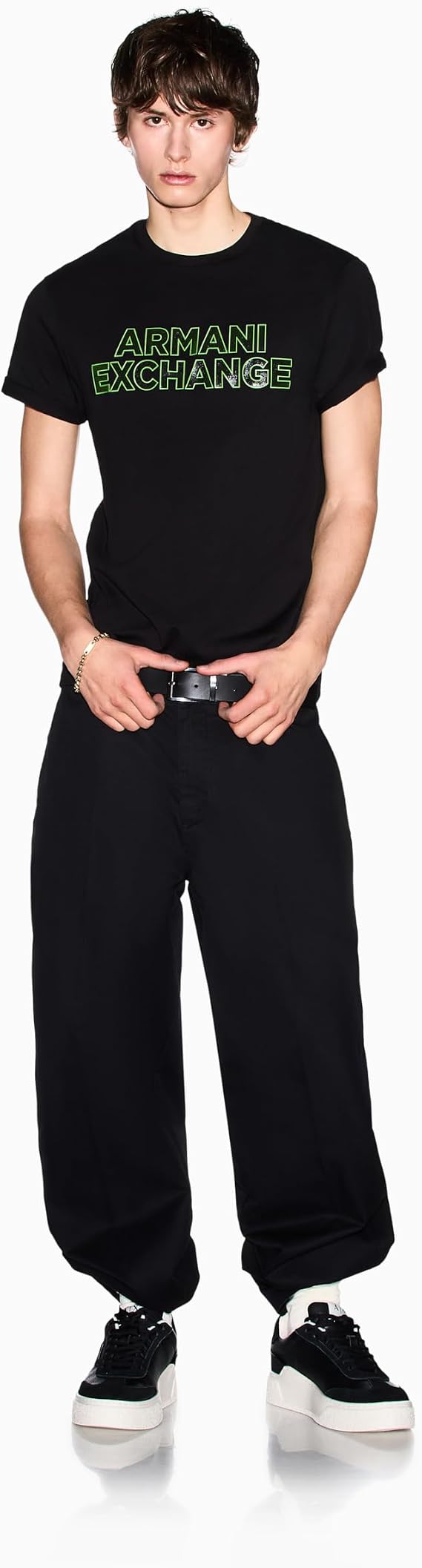 Armani Exchange Men's Elevated Logo Tee Slim