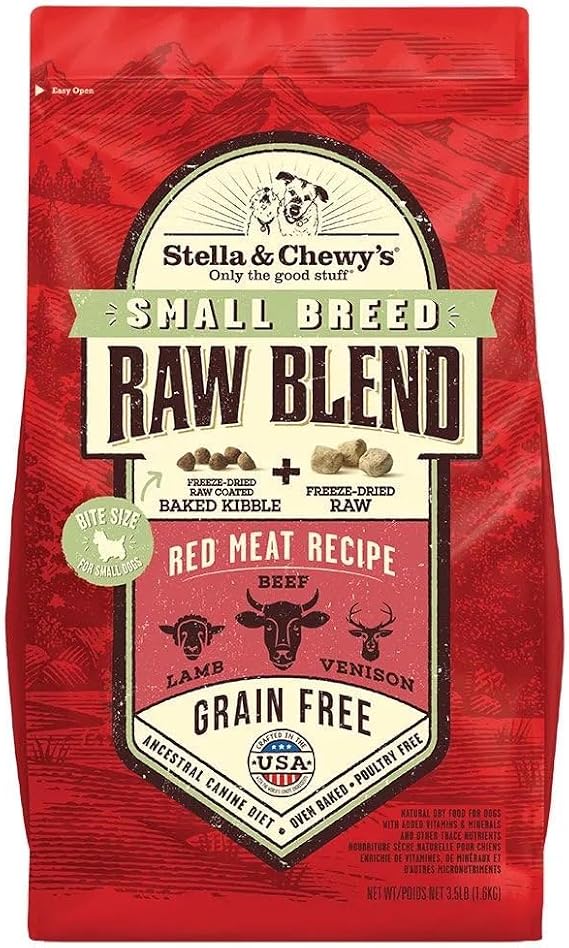 Stella & Chewy's Baked Kibble, Raw Blend Red Meat - Small Breed, 3.5 lb