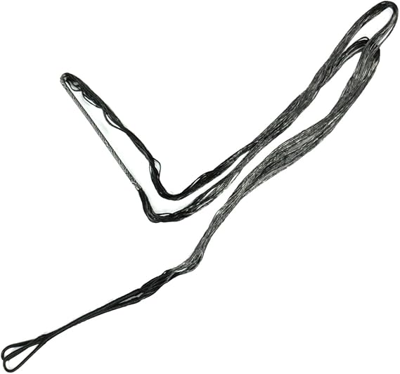 Replacement Archery Bowstring for Traditional Recurve Bows - Available in AMO Lengths from 44"-68" in 12, 14, 16 Strand - Made from Black Dacron B-55 Material