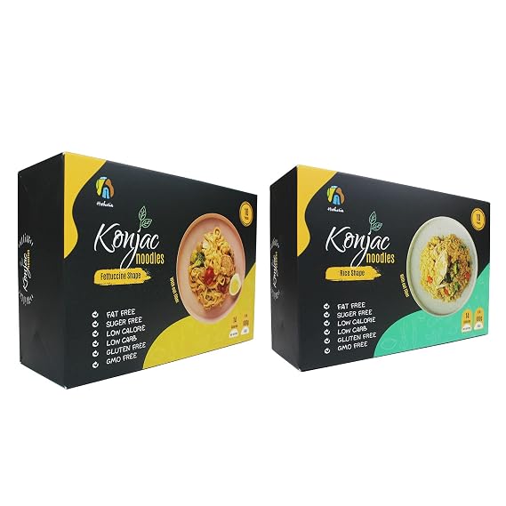 Hethstia 20-Pack Shirataki Rice and Konjac Fettuccine Pasta(Each 5 oz,10 Packs Oat Flavor) Paleo-Friendly, Sugar Free, Gluten-Free, Low Calorie and Vegan