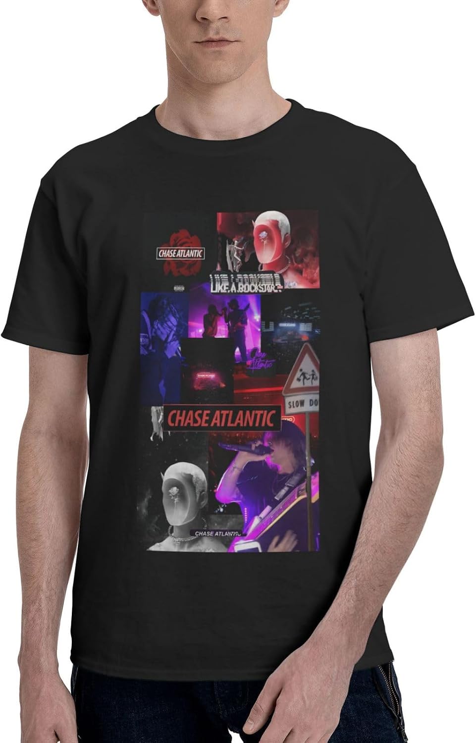 Chase Atlantic T Shirt Men Short Sleeve Cotton T-Shirt Summer Fashion Graphic Shirt Gym Sports Tees Top