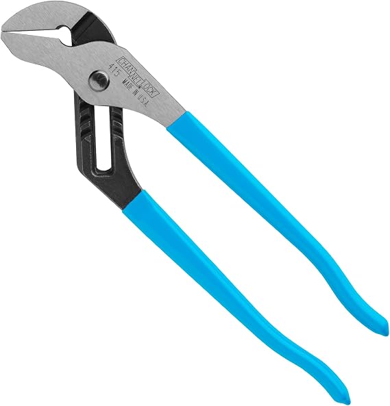 Channellock Tongue and Groove Plier 415 - Smooth Jaw, Non-Marring, High Carbon Steel - 10 in
