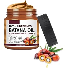 120ml Organic Batana Oil, Batana Oil For Hair Growth Dr Sebi, Pure Raw Batana Oil For Hair Growth,Repair Damaged Hair, Batana Oil Hair Treatment for All Hair Types