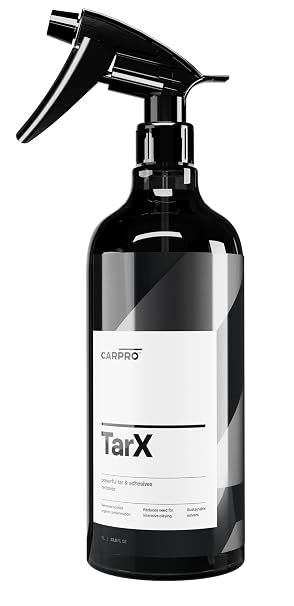 CARPRO TarX Tar & Adhesive Remover - Professional Strength Sap, Tar, Dirt & Bug Remover - Automotive Degreaser Car Wash Detailing - Protection for Your Car or Truck - Liter (34oz) w/Sprayer