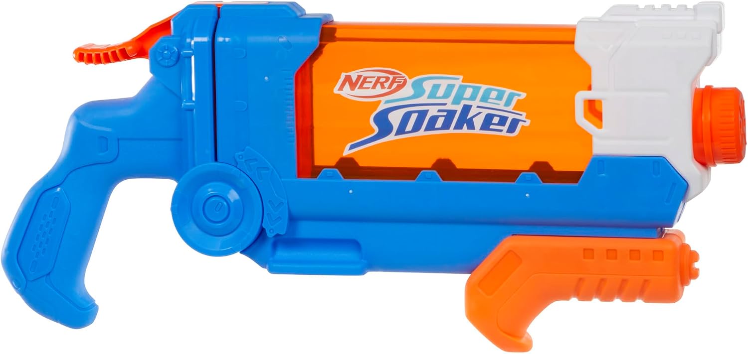 Nerf Super Soaker Flip-Fill Water Gun, 4 Different Spraying Methods, Fast Filling, 30 Liquid Ounce Capacity Water Tank, Water Toys