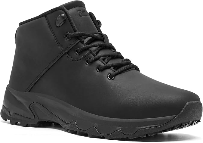 SHULOOK Non Slip Work Boots for Men Slip Resistant Shoes Restaurant Kitchen