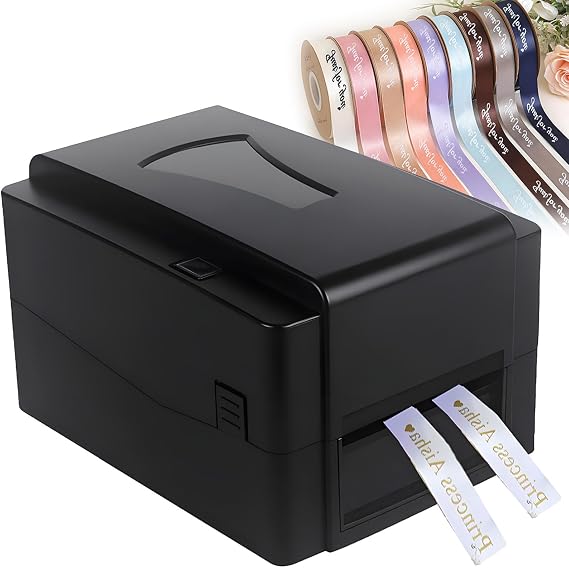 Digital Satin Ribbon Printing Machine, Fabric Label Printer,300 DPI,127mm/s,Supports 50+ Languages
