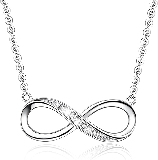 Infinity Necklace Ladies Necklace, Silver Pendant For Women