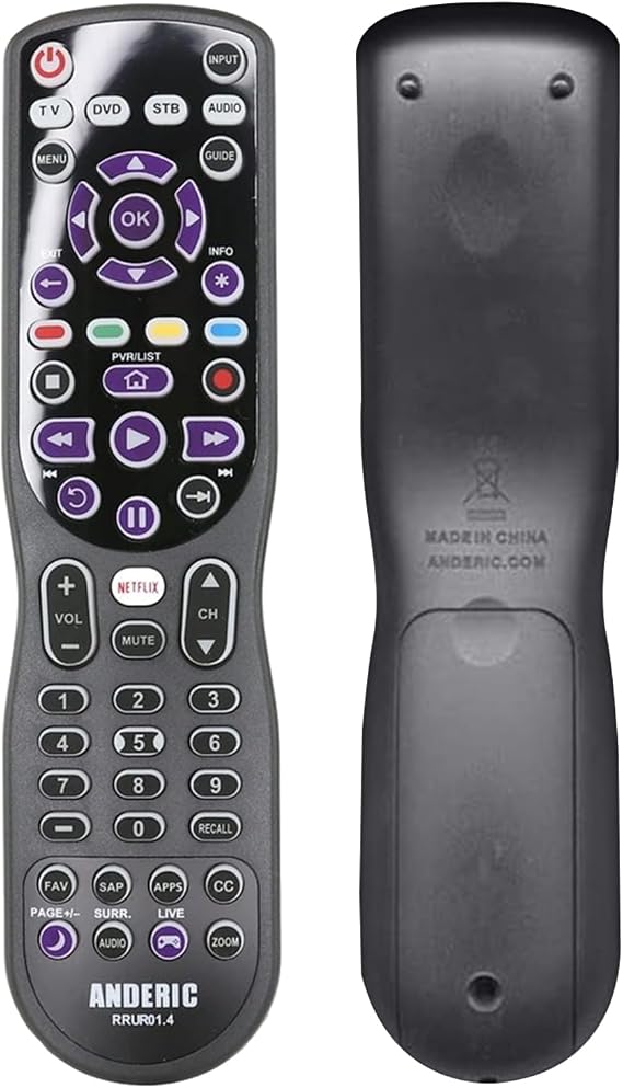 Universal 4-Device Fit for Roku Streaming Player/TV Remote Control