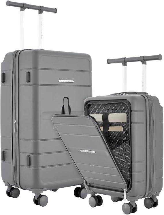 French Connection 2 Piece Trunk Luggage Set, Quiet Shade