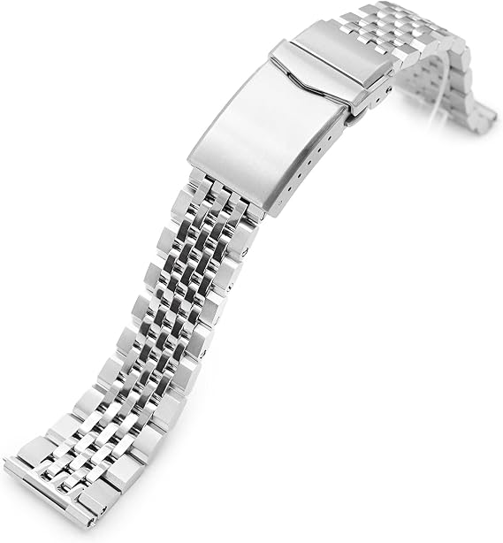 MiLTAT 20mm Asteroid QR Metal Watch Band Straight End Quick Release, 316L Stainless Steel