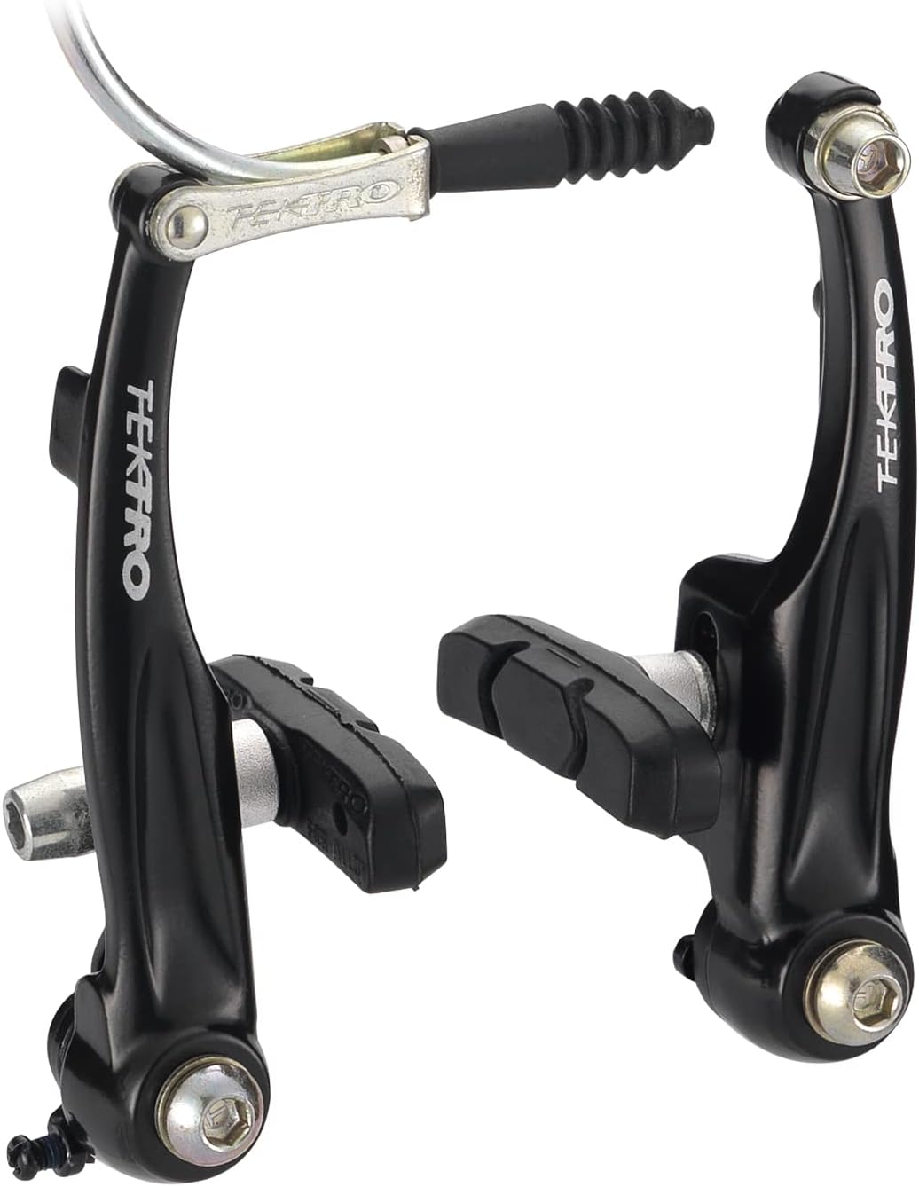 Tektro New 837AL Linear Pull V-Brake Bike MTB HybridBlack Set FrontRear